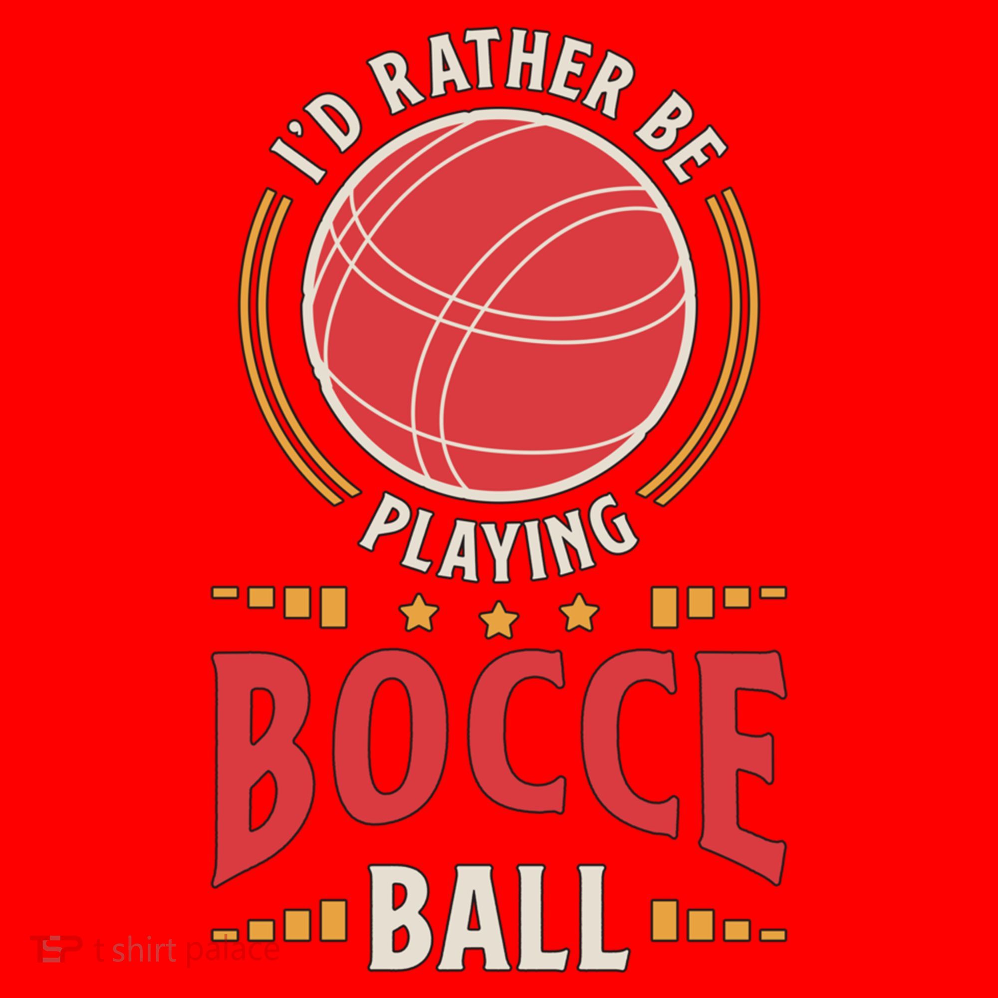ID Rather Be Playing Bocce Ball Lawn Bowling Bocce Ball Meaningful Gift Santa Hat