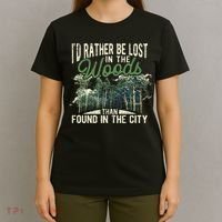 I'd Rather Be Lost In The Woods Than Found In The City Hunt T-Shirt thumb 4