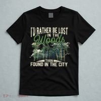 I'd Rather Be Lost In The Woods Than Found In The City Hunt T-Shirt thumb 5