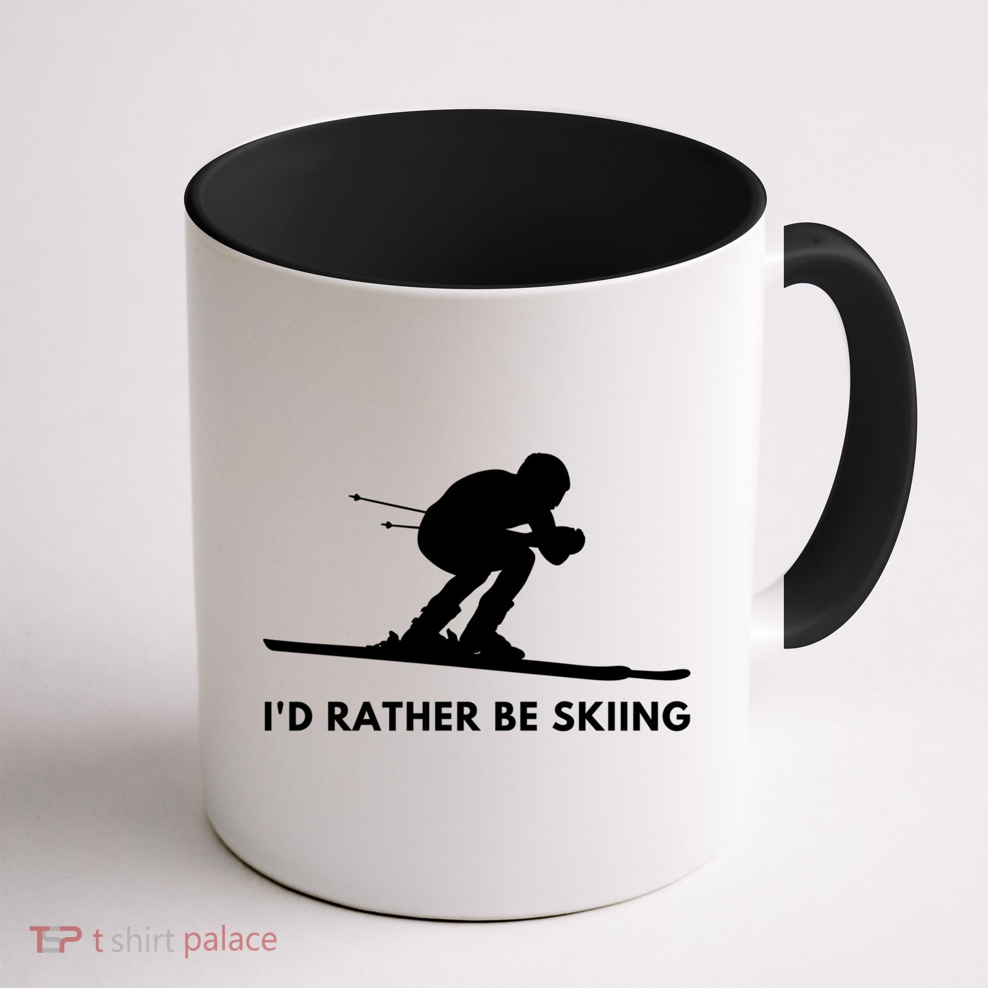 Id Rather Be Skiing Funny Quote For Skiers Ski Lover Gift Coffee Mug