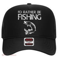 I'd Rather Be Fishing Gift Fisherman Great Gift Cute Gift Hat thumb 0