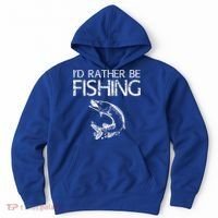 I'd Rather Be Fishing Gift Fisherman Great Gift Cute Gift Hoodie thumb 0