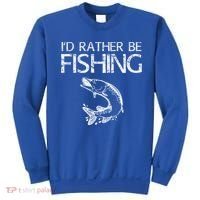 I'd Rather Be Fishing Gift Fisherman Great Gift Cute Gift Sweatshirt thumb 0