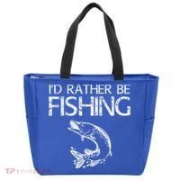 I'd Rather Be Fishing Gift Fisherman Great Gift Cute Gift Tote Bag thumb 0