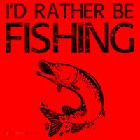 I'd Rather Be Fishing Gift Fisherman Great Gift Cute Gift Santa Hat thumb 1