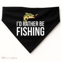 Id Rather Be Fishing USA-Made Doggie Bandana thumb 0