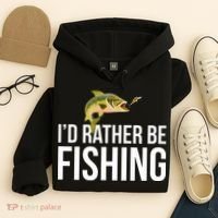 Id Rather Be Fishing Hoodie thumb 4