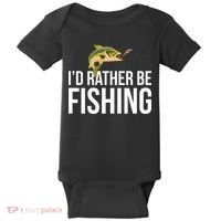 Id Rather Be Fishing Baby Bodysuit thumb 0