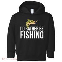 Id Rather Be Fishing Toddler Hoodie thumb 0