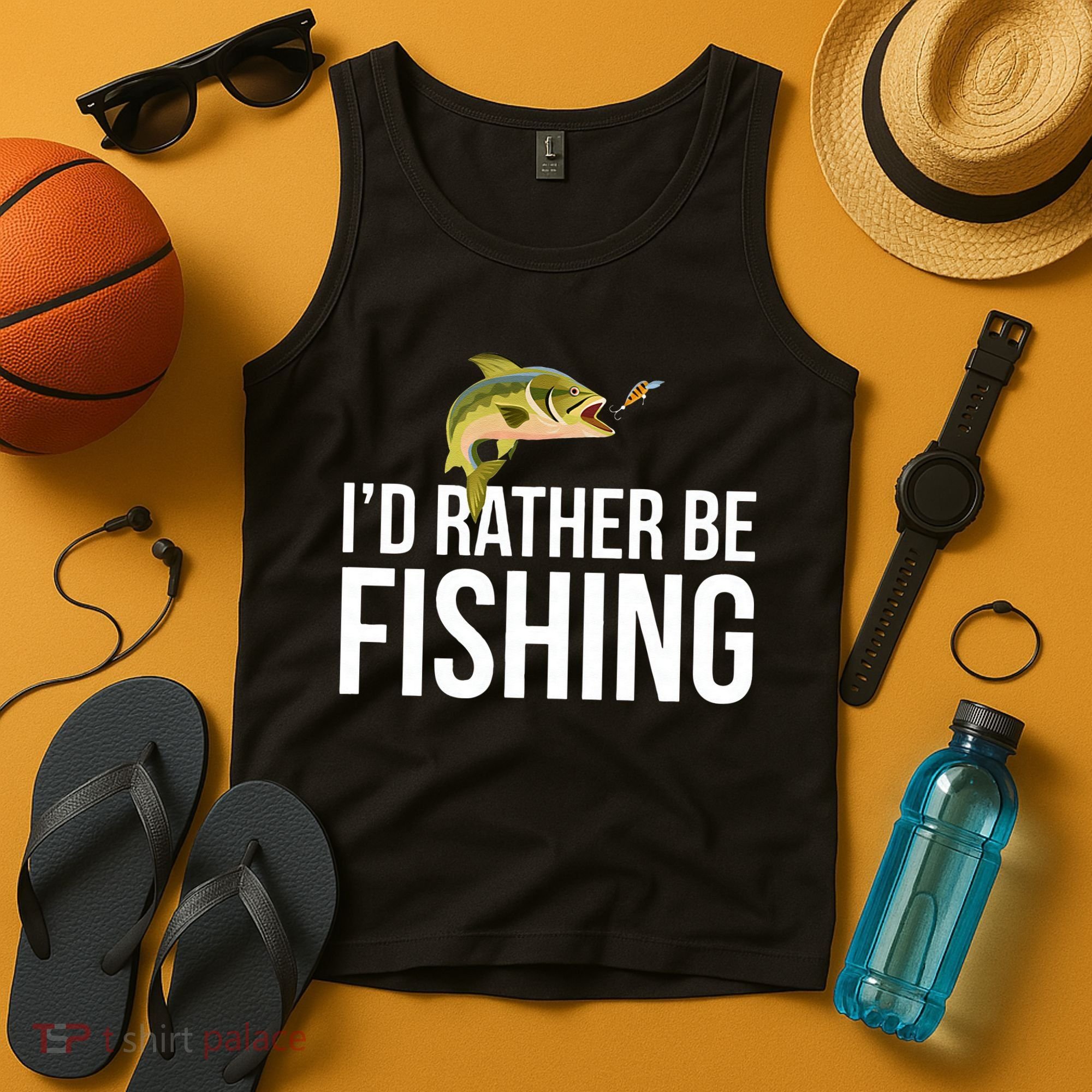 Id Rather Be Fishing Tank Top