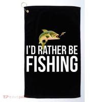Id Rather Be Fishing Golf Towel thumb 0