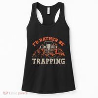 ID Rather Be Trapping Trap Hunting Trapper Women's Tank Top thumb 0
