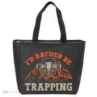 ID Rather Be Trapping Trap Hunting Trapper Tote Bag thumb 0