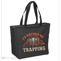ID Rather Be Trapping Trap Hunting Trapper Tote Bag thumb 2