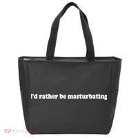 Id Rather Be Masturbating Tote Bag thumb 0