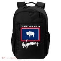 I'd Rather Be In Wyoming Backpack thumb 0