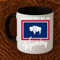I'd Rather Be In Wyoming Coffee Mug thumb 2