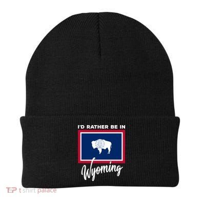 I'd Rather Be In Wyoming Beanie
