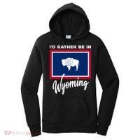 I'd Rather Be In Wyoming Women's Hoodie thumb 0
