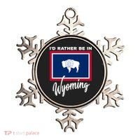 I'd Rather Be In Wyoming Ornament thumb 0