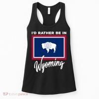 I'd Rather Be In Wyoming Women's Tank Top thumb 0