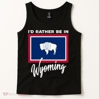 I'd Rather Be In Wyoming Tank Top thumb 2