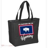 I'd Rather Be In Wyoming Tote Bag thumb 2