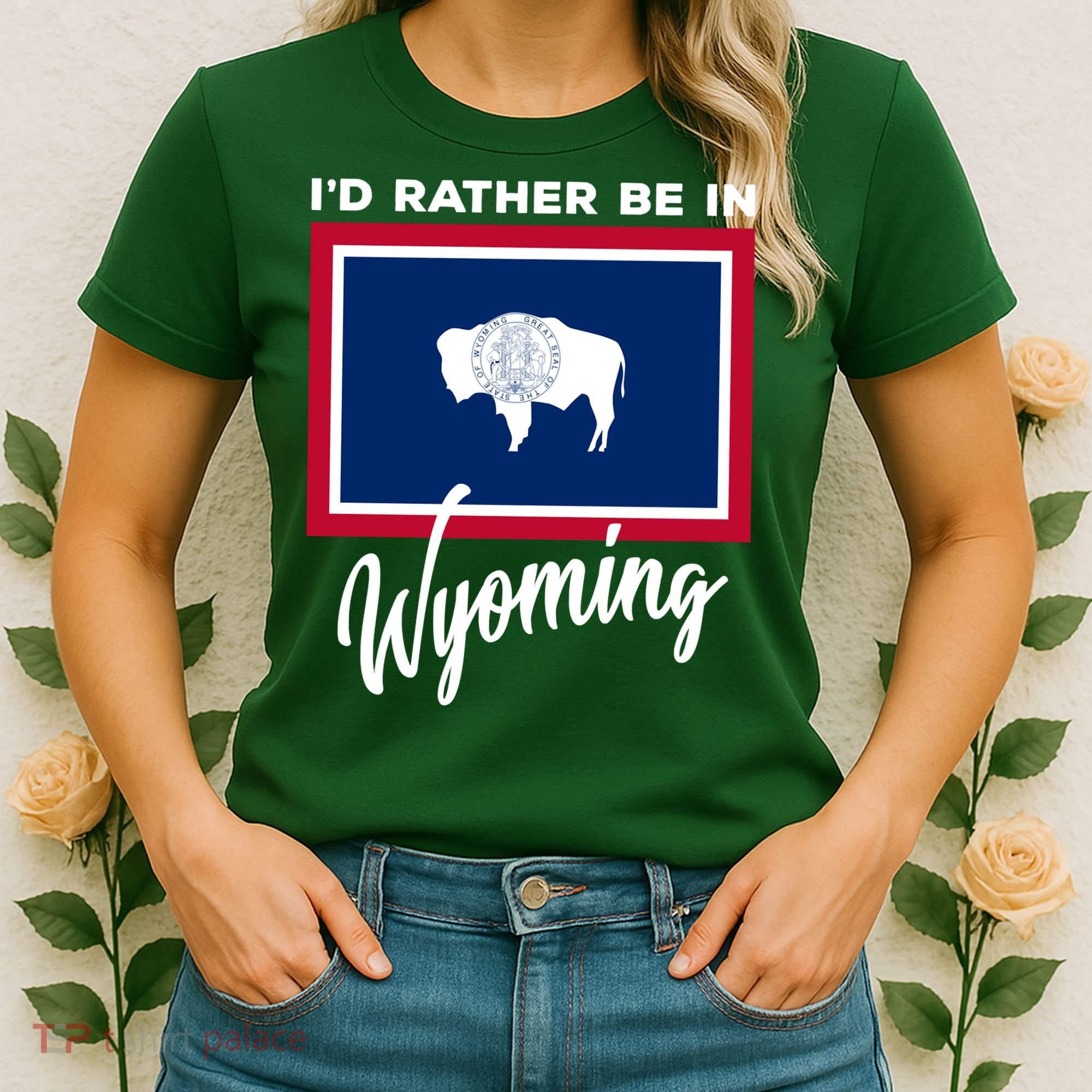 I'd Rather Be In Wyoming Women's T-Shirt