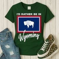 I'd Rather Be In Wyoming Women's T-Shirt thumb 3