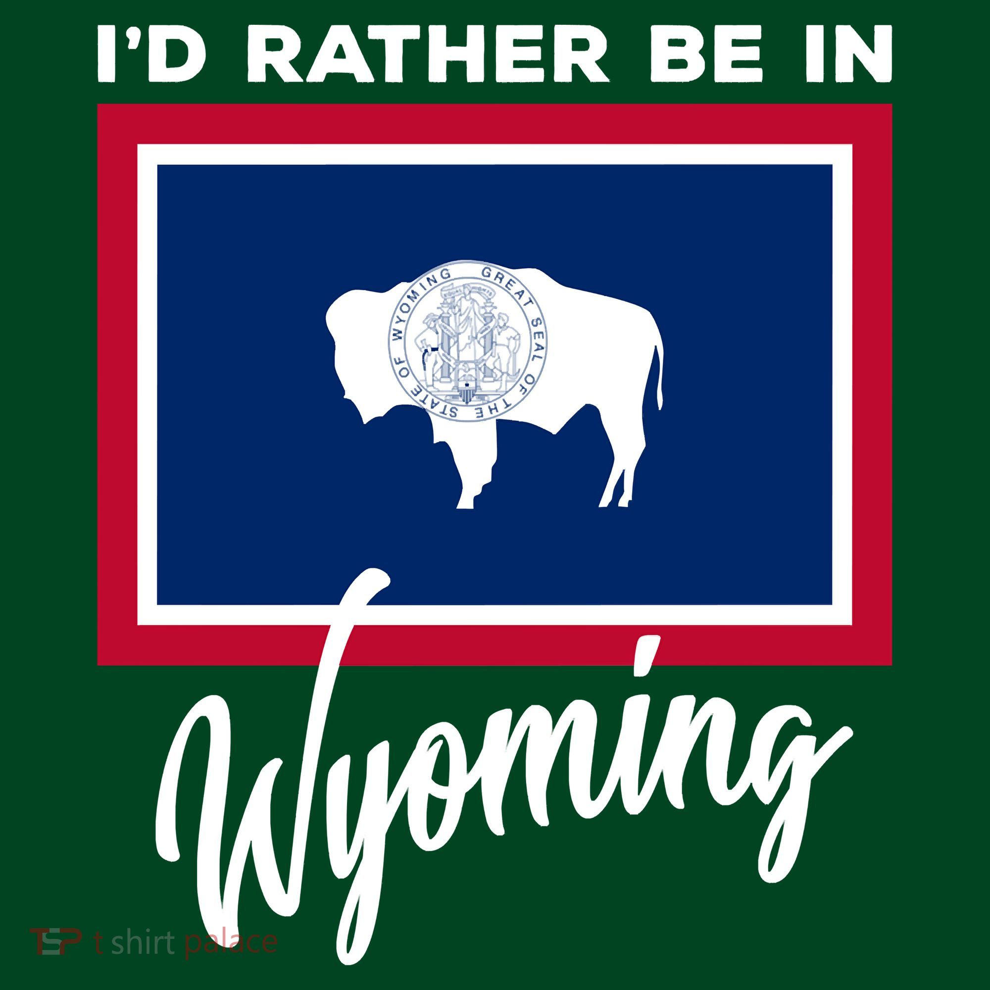 I'd Rather Be In Wyoming Kids Hoodie