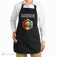 ID Rather Be Making Beats Beat Makers Music Producer Apron thumb 2