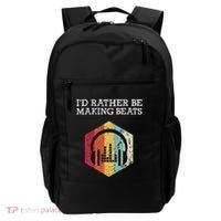 ID Rather Be Making Beats Beat Makers Music Producer Backpack thumb 0