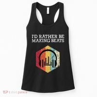 ID Rather Be Making Beats Beat Makers Music Producer Women's Tank Top thumb 0