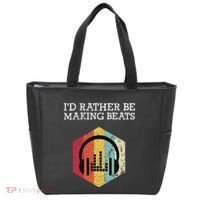 ID Rather Be Making Beats Beat Makers Music Producer Tote Bag thumb 0