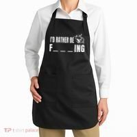 Id Rather Be Fishing Funny Fishing Apron thumb 2