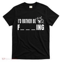 Id Rather Be Fishing Funny Fishing T-Shirt thumb 0