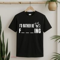Id Rather Be Fishing Funny Fishing T-Shirt thumb 2