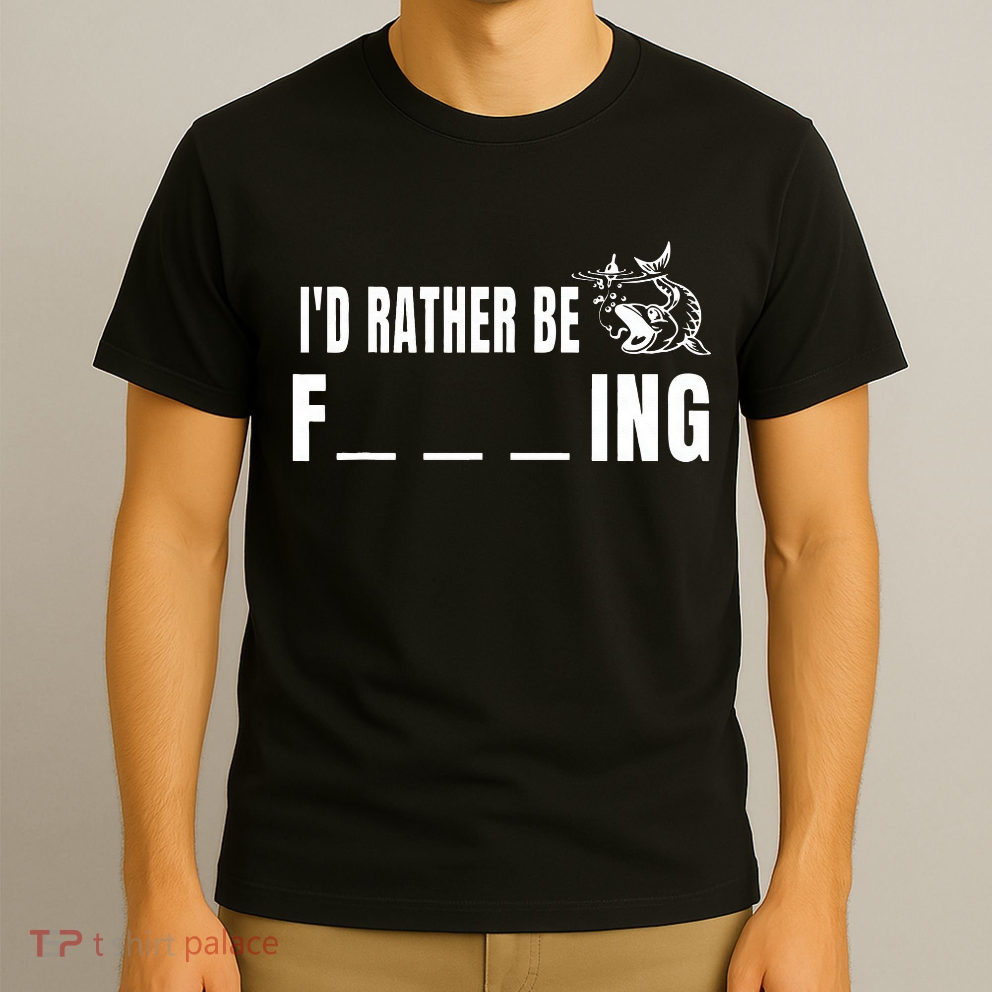 Id Rather Be Fishing Funny Fishing T-Shirt