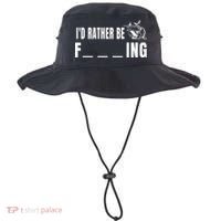 Id Rather Be Fishing Funny Fishing Bucket Hat thumb 0
