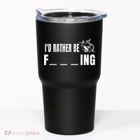 Id Rather Be Fishing Funny Fishing Tumbler thumb 0