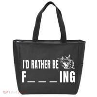 Id Rather Be Fishing Funny Fishing Tote Bag thumb 0