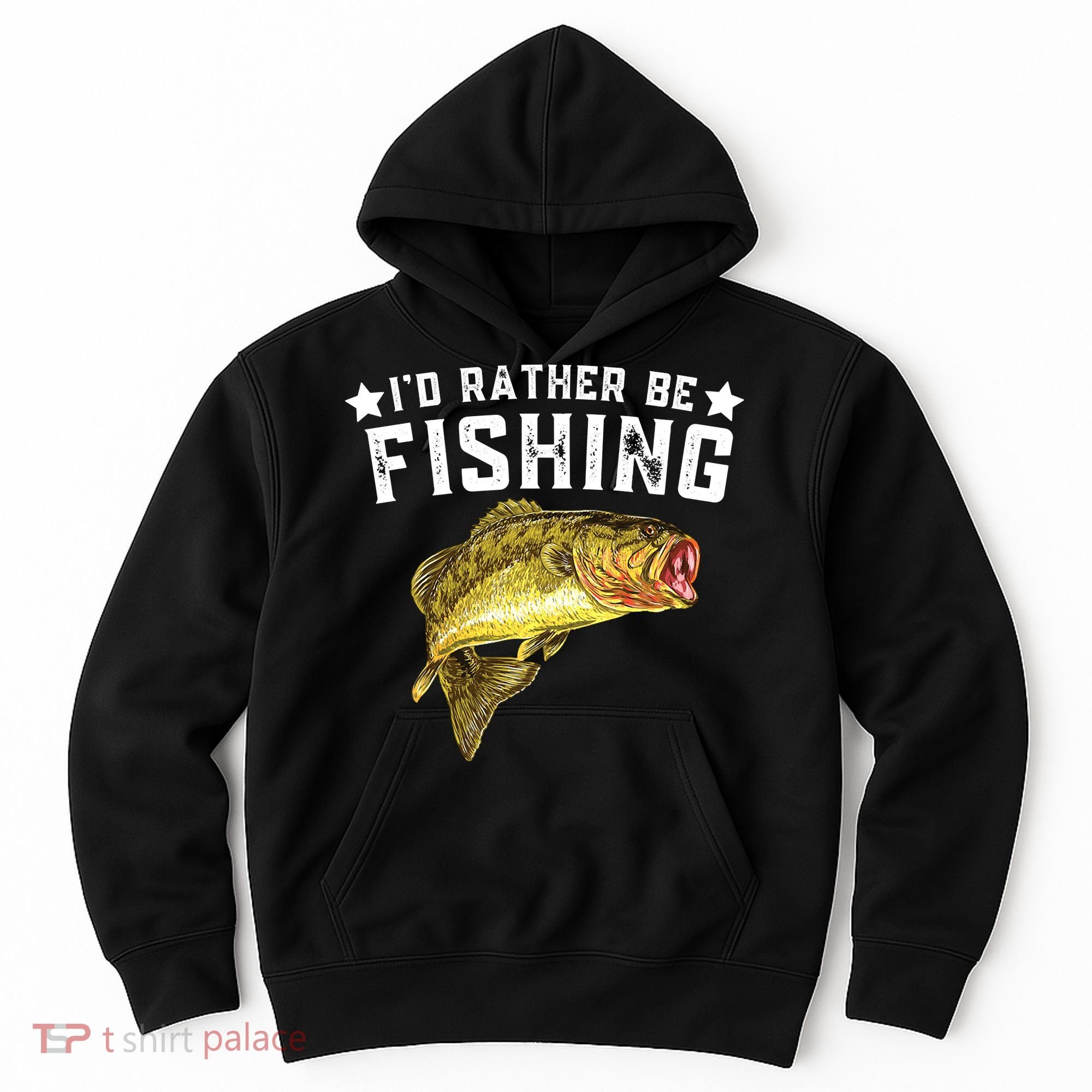 I'd Rather be Fishing Fisher Loving Fish Lake River Mode Hoodie