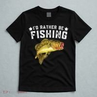 I'd Rather be Fishing Fisher Loving Fish Lake River Mode T-Shirt thumb 5