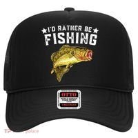 I'd Rather be Fishing Fisher Loving Fish Lake River Mode Hat thumb 0