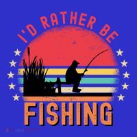 ID Rather Be Fishing Vintage Retro Fisher Fly Fishing Meaningful Gift T-Shirt thumb 7