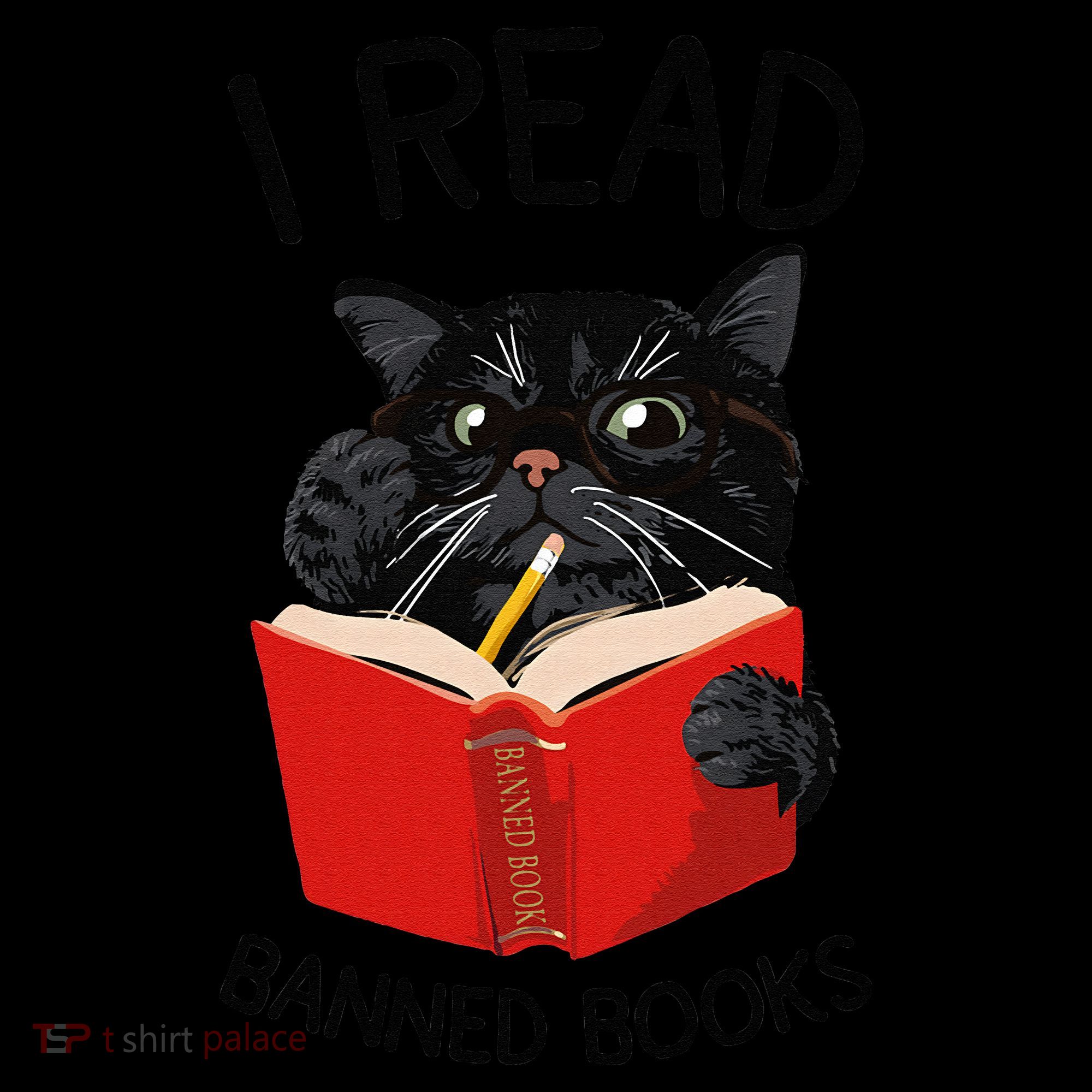 I Read Banned Books Black Cat Reader Librarian Freadom Women (1) Coffee Mug