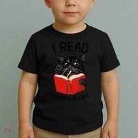 I Read Banned Books Black Cat Reader Librarian Freadom Women (1) Toddler T-Shirt thumb 2