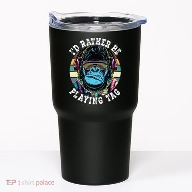 Id Rather Be Playing Tag Gorilla Monke Tag Gorilla Vr Gamer Tumbler