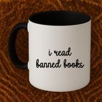 I Read Banned Books Joy Behar Coffee Mug thumb 2