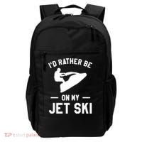 Id Rather Be On My Jet Ski Jet Skiing Gift Backpack thumb 0